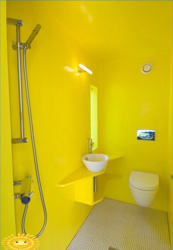 Escolha de uma cor para um banheiro típico