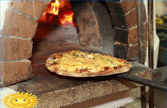 Forno para pizza no local: características e exemplos