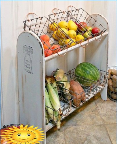 Ideias para armazenar vegetais na cozinha
