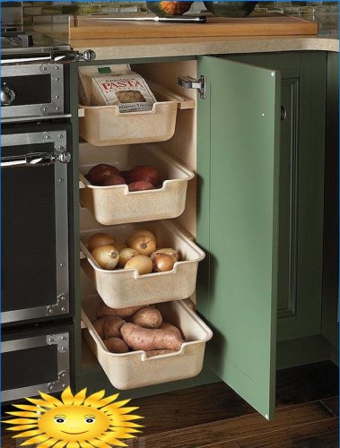 Ideias para armazenar vegetais na cozinha