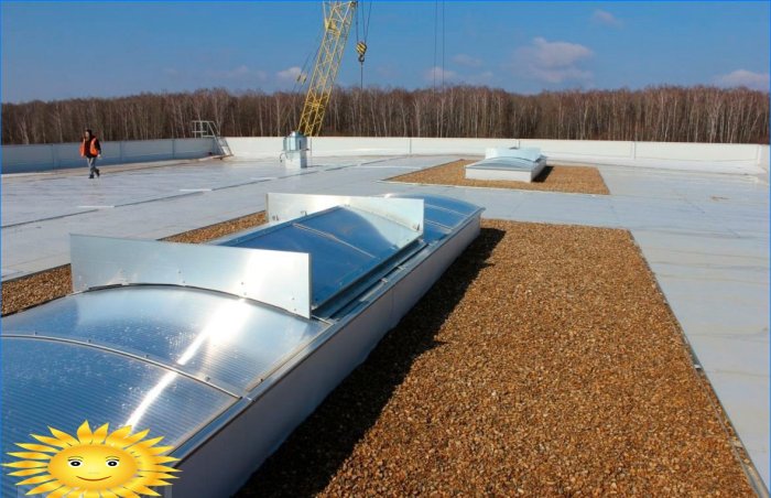 Inclinação do telhado plano: construção de telhado plano
