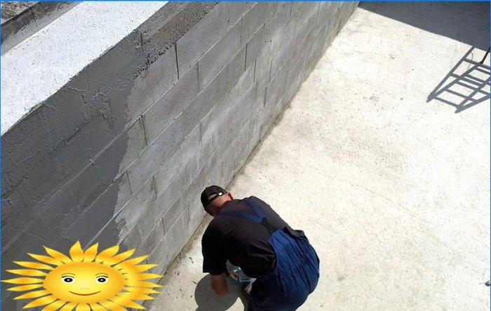 Misturas de construção para impermeabilização de concreto