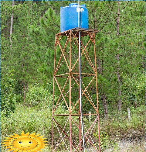 Construção de torre de água