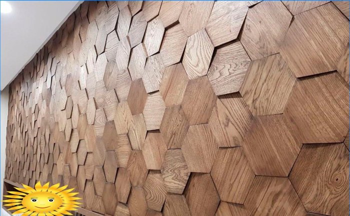 Painéis de parede de madeira: tipos e escopo