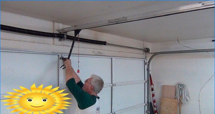 Portas seccionais de garagem: instalação DIY