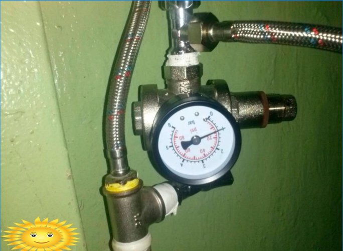Redutor ou regulador da pressão da água no sistema de abastecimento de água