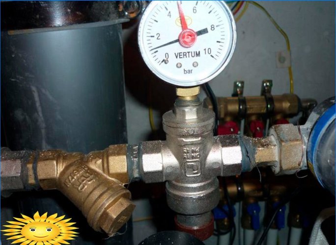 Redutor ou regulador da pressão da água no sistema de abastecimento de água