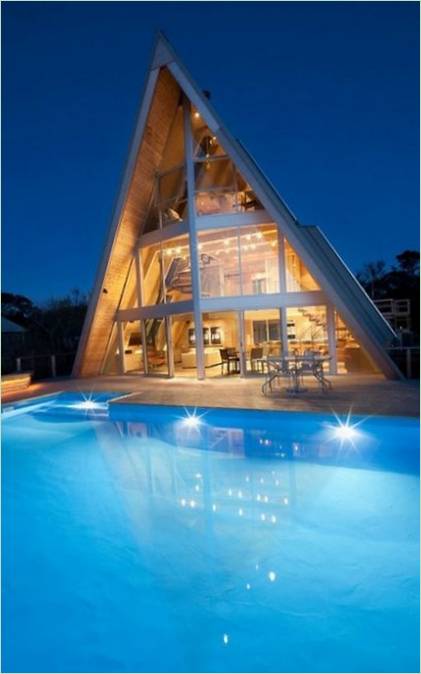 Design de casa de piscina luxuosa de sonho